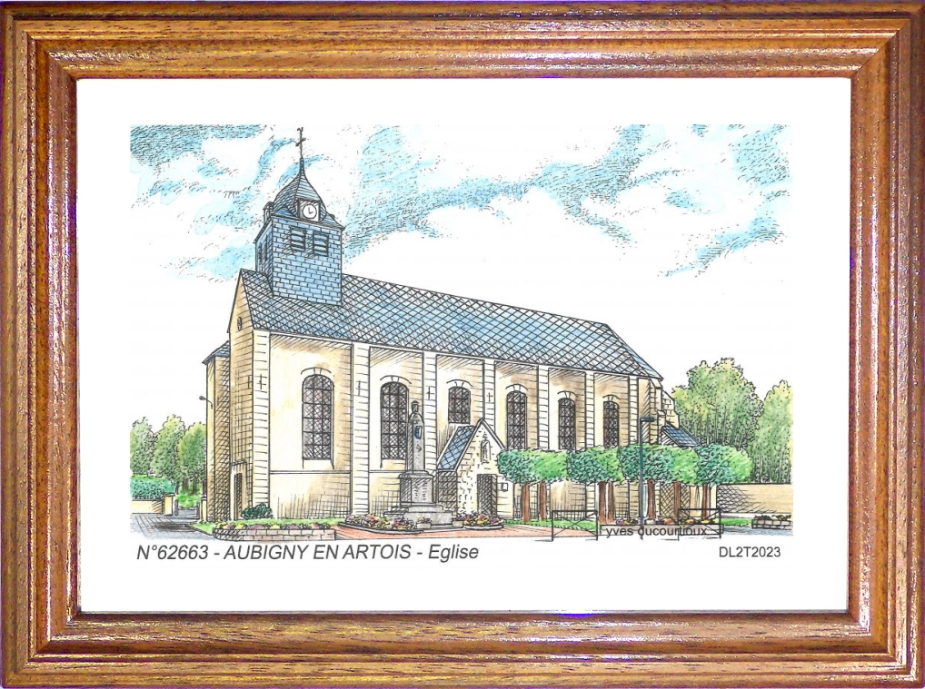N 62663 - AUBIGNY EN ARTOIS - église