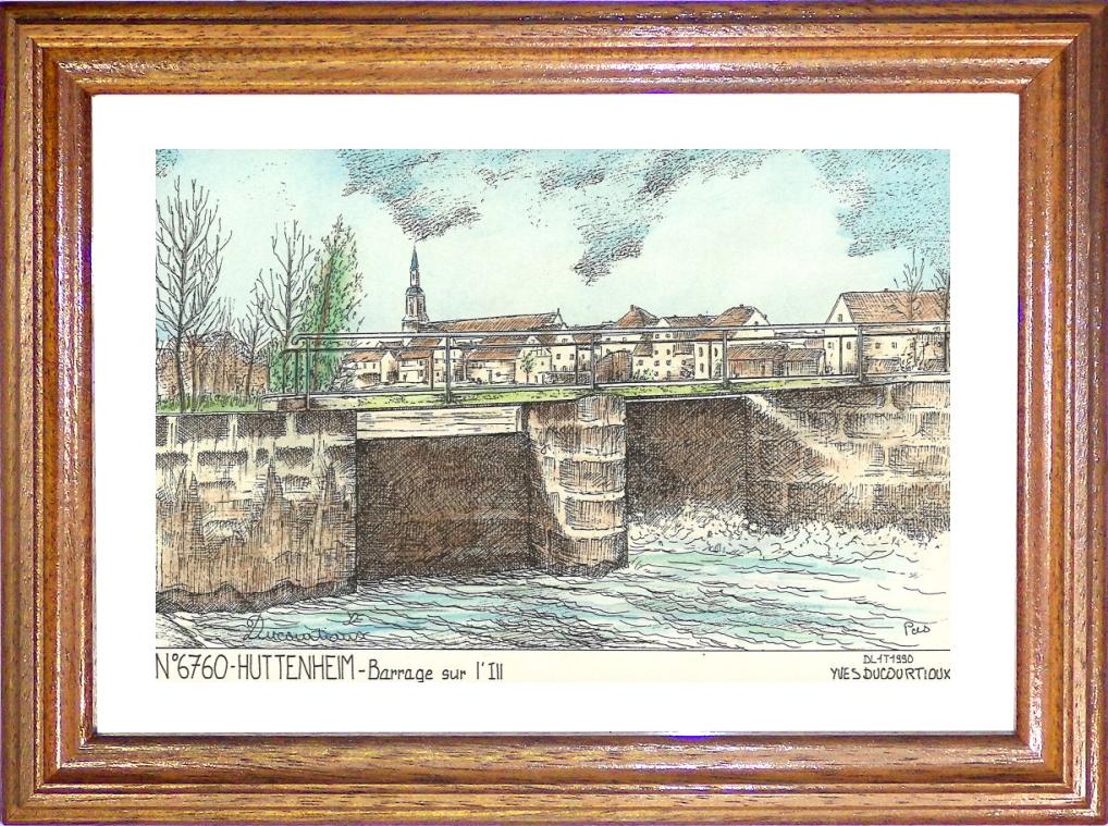 N 67060 - HUTTENHEIM - barrage sur l ill