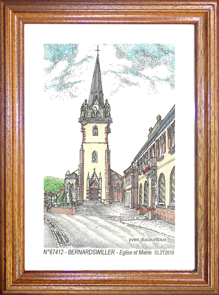 N 67412 - BERNARDSWILLER - glise et mairie