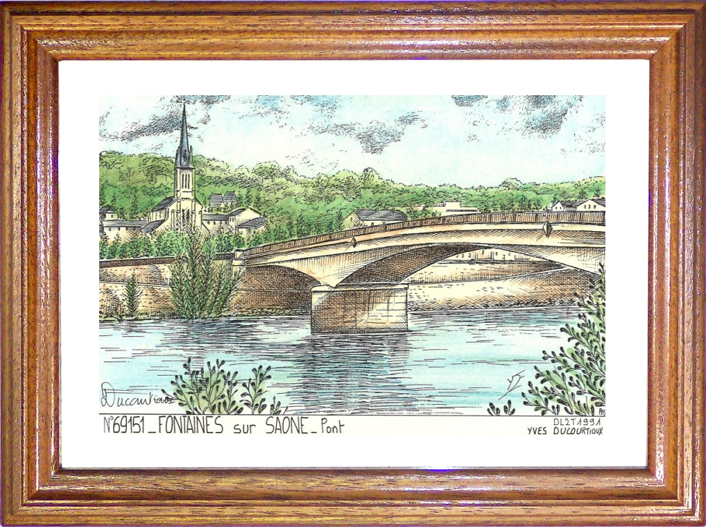 N 69151 - FONTAINES SUR SAONE - pont