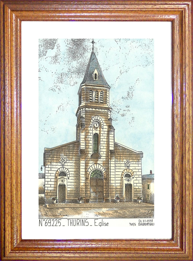 N 69225 - THURINS - glise