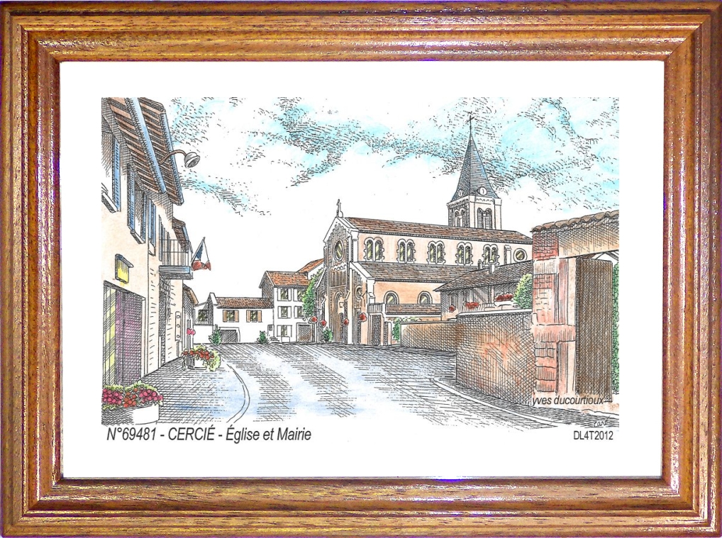 N 69481 - CERCIE - glise et mairie