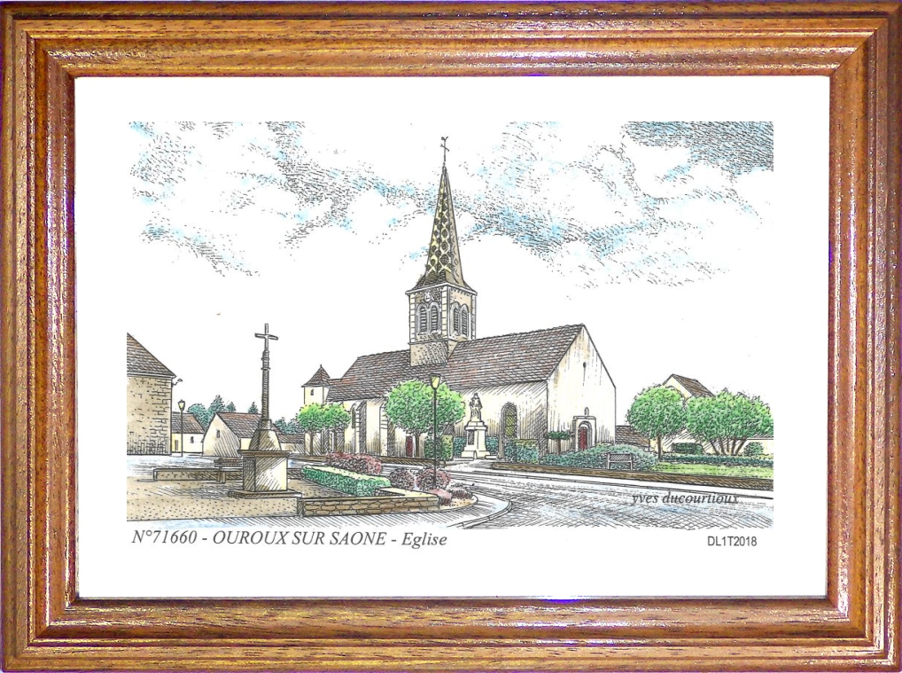 N 71660 - OUROUX SUR SAONE - glise