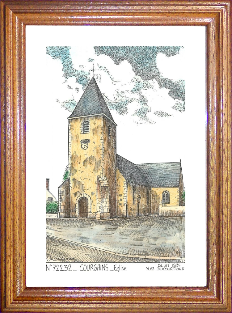 N 72232 - COURGAINS - glise