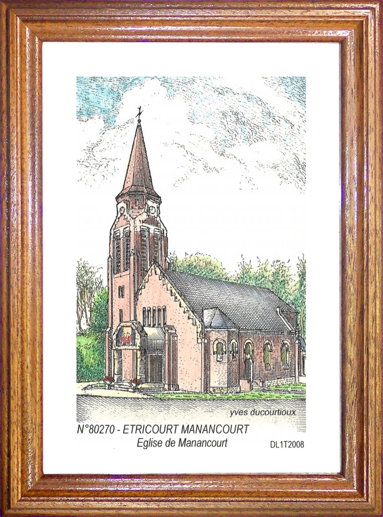 N 80270 - ETRICOURT MANANCOURT - église de manancourt