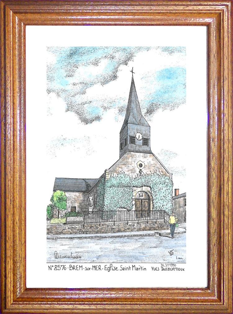 N 85076 - BREM SUR MER - glise st martin