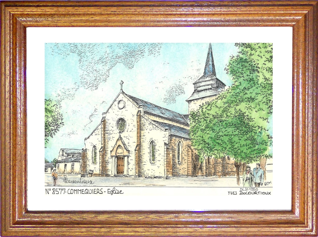 N 85077 - COMMEQUIERS - glise