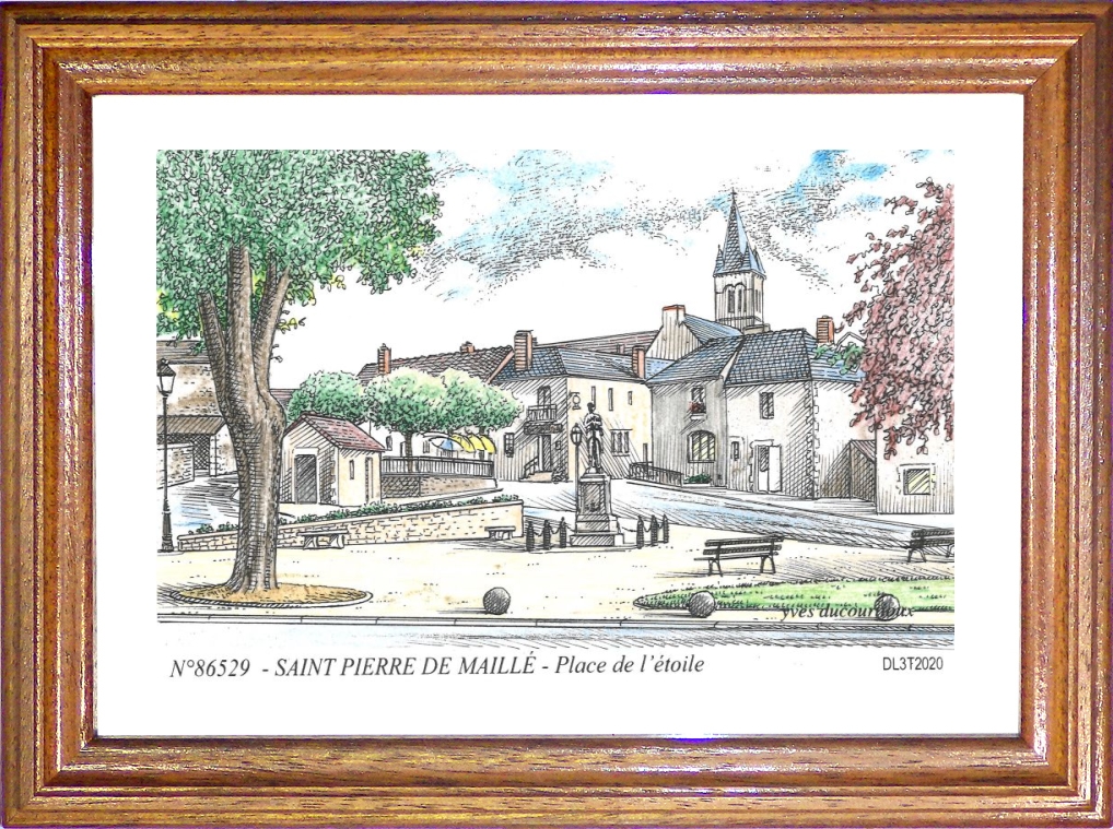 N 86529 - ST PIERRE DE MAILLE - place de l toile