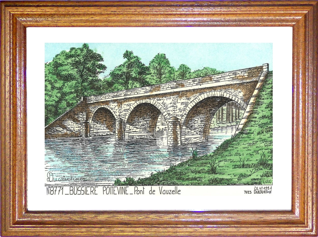 N 87071 - BUSSIERE POITEVINE - pont de vauzelle