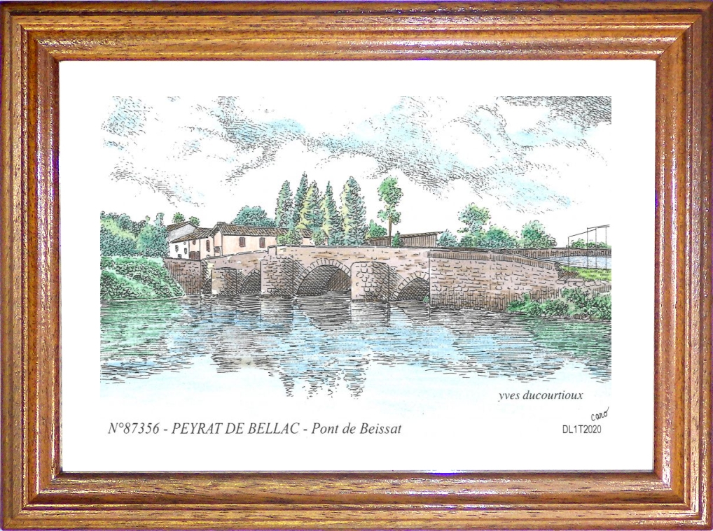 N 87356 - PEYRAT DE BELLAC - pont de bessiat