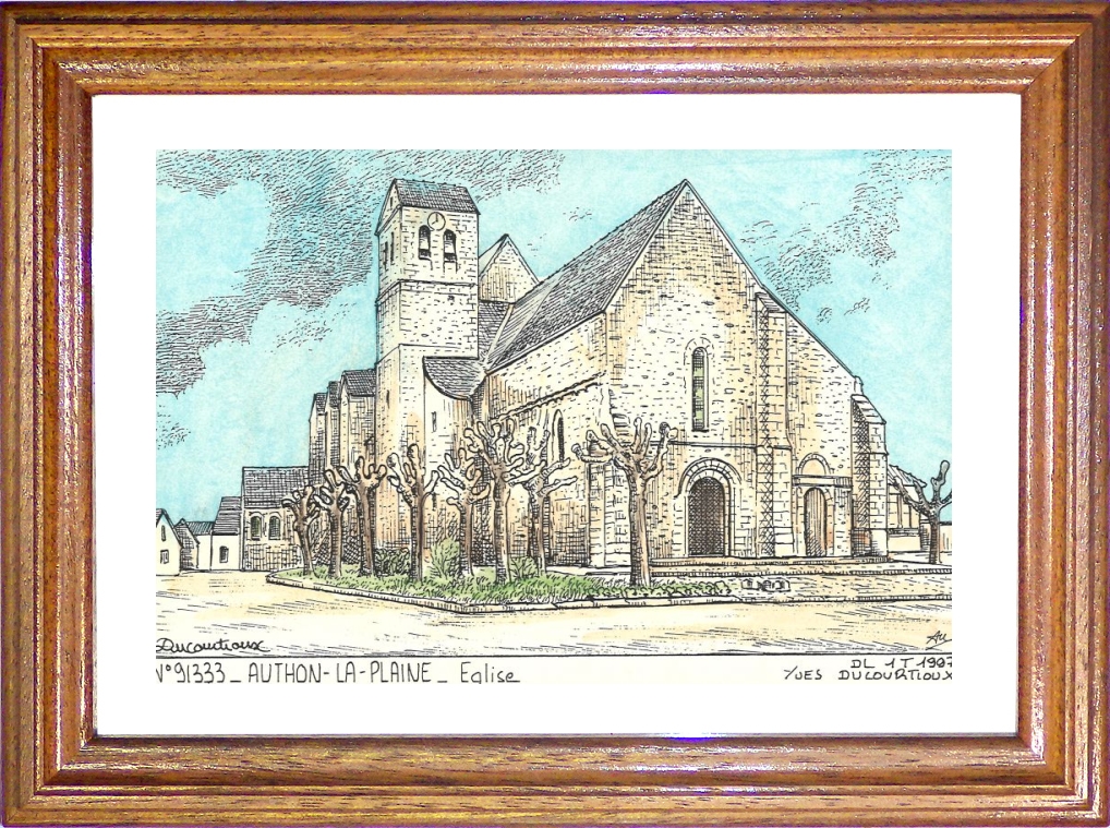 N 91333 - AUTHON LA PLAINE - église
