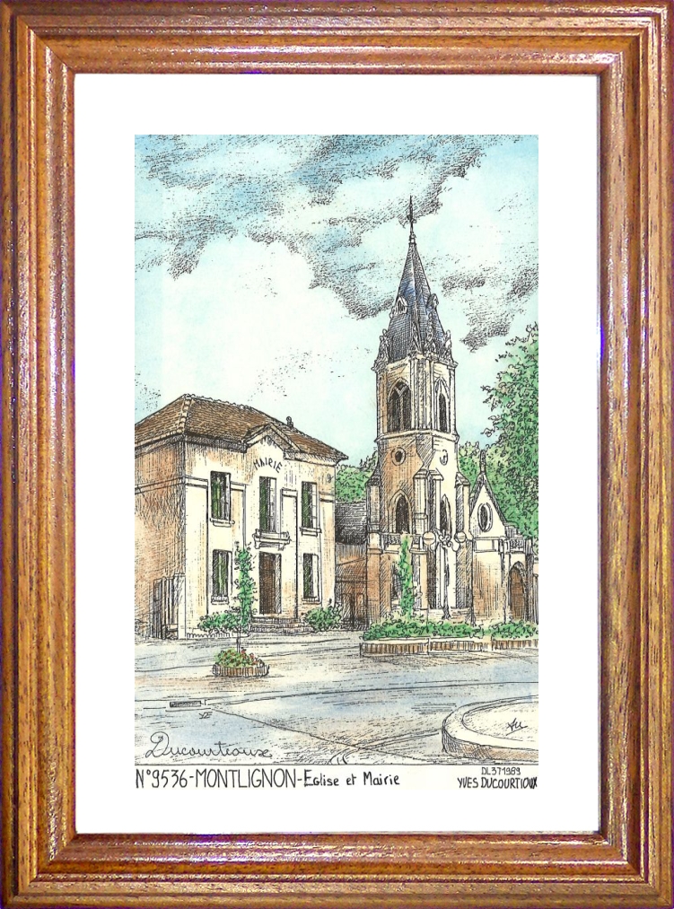 N 95036 - MONTLIGNON - glise et mairie