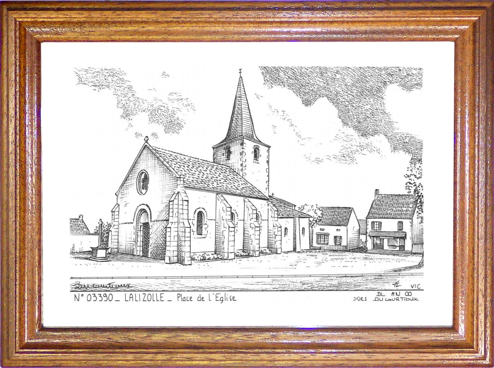 N 03390 - LALIZOLLE - place de l glise