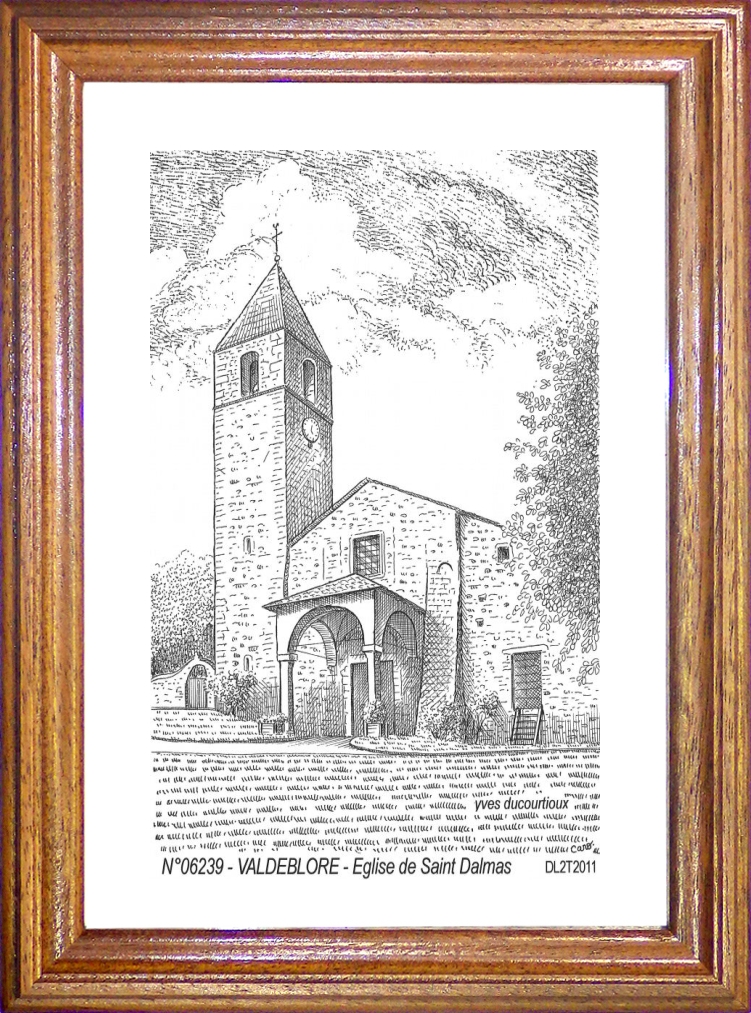 N 06239 - VALDEBLORE - église de saint dalmas