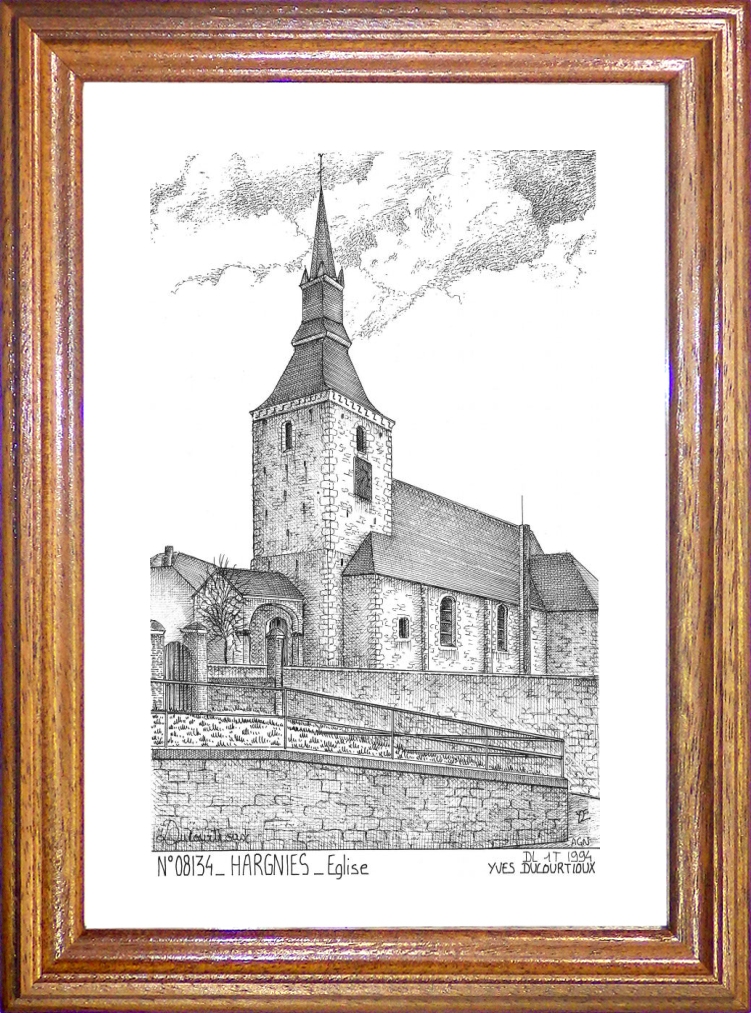 N 08134 - HARGNIES - glise