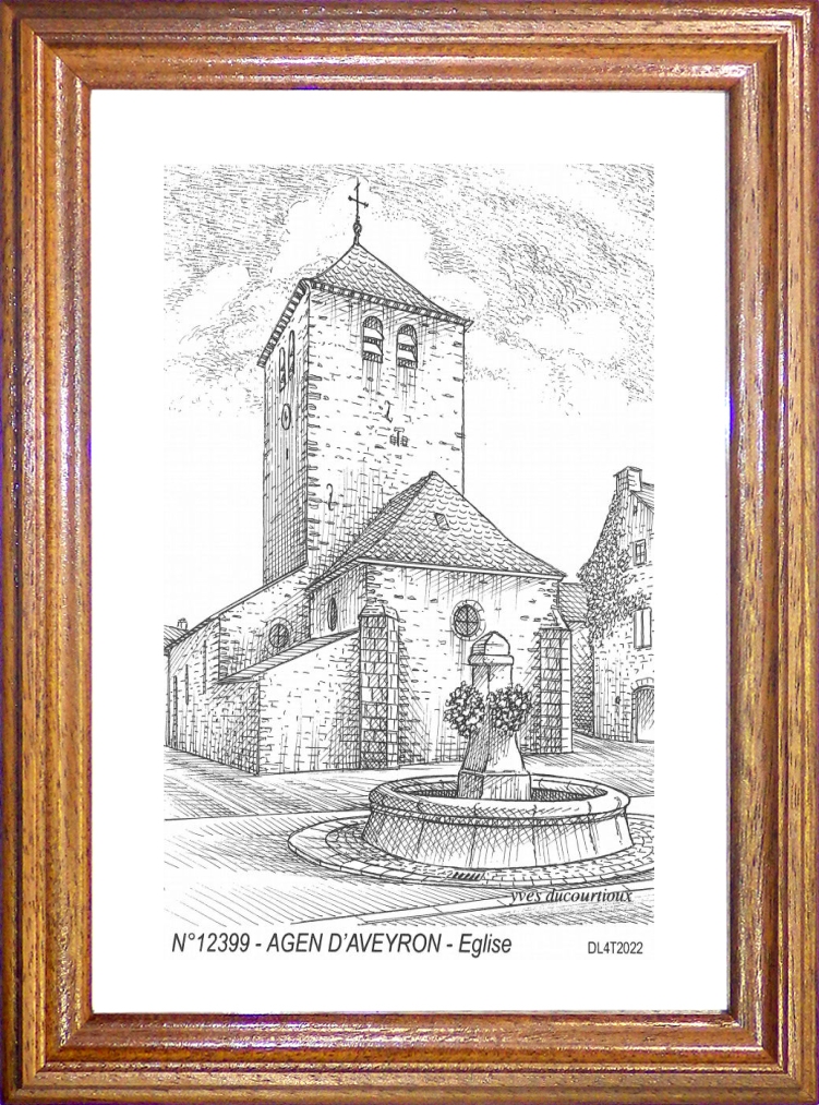 N 12399 - AGEN D AVEYRON - église