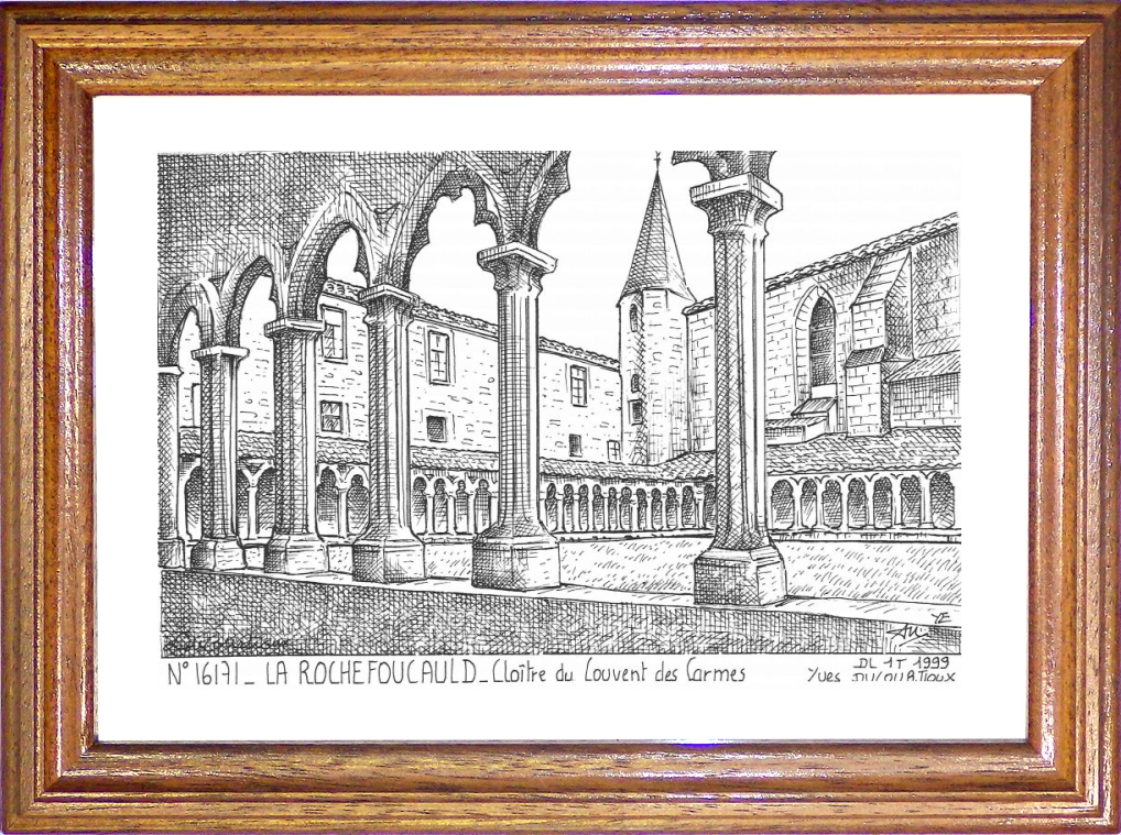 N 16171 - LA ROCHEFOUCAULD - cloître du couvent des carmes