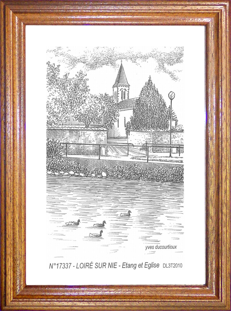 N 17337 - LOIRE SUR NIE - étang et église