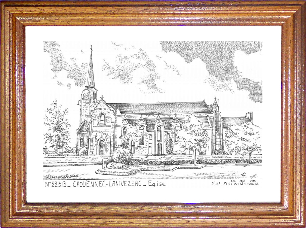 N 22313 - CAOUENNEC LANVEZEAC - église