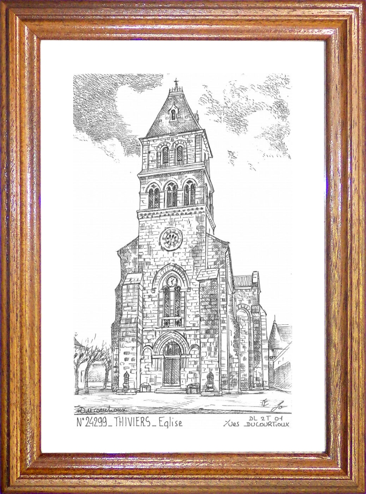 N 24299 - THIVIERS - glise
