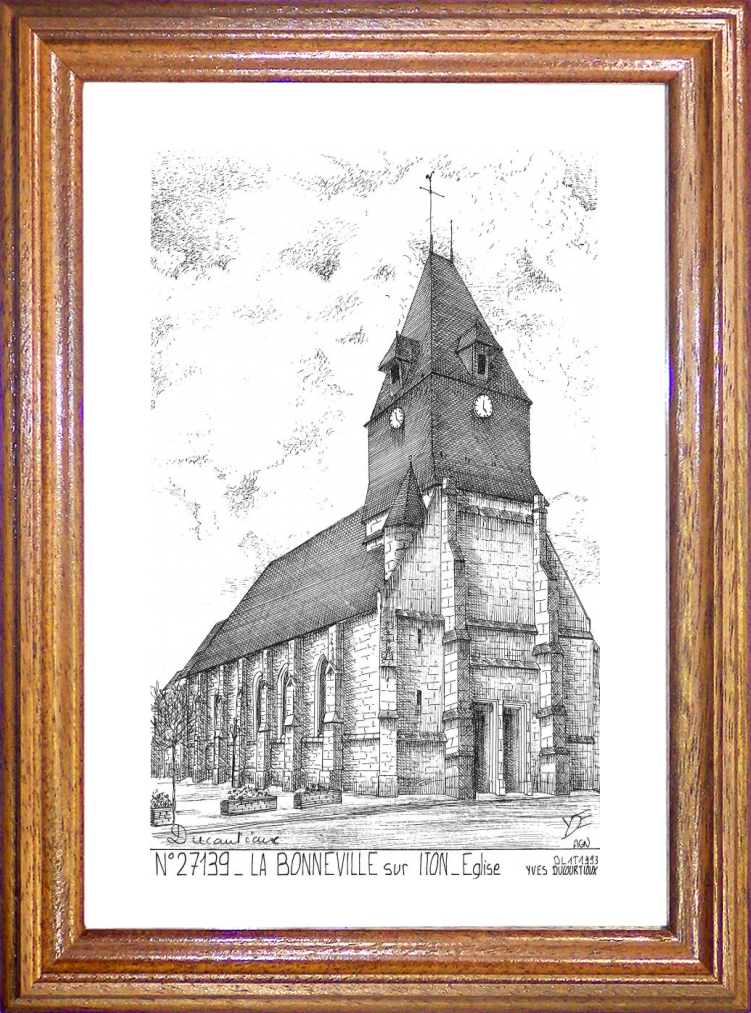 N 27139 - LA BONNEVILLE SUR ITON - église