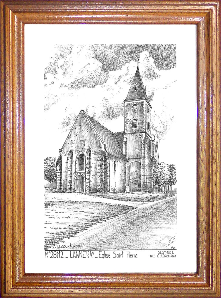 N 28112 - LANNERAY - église st pierre
