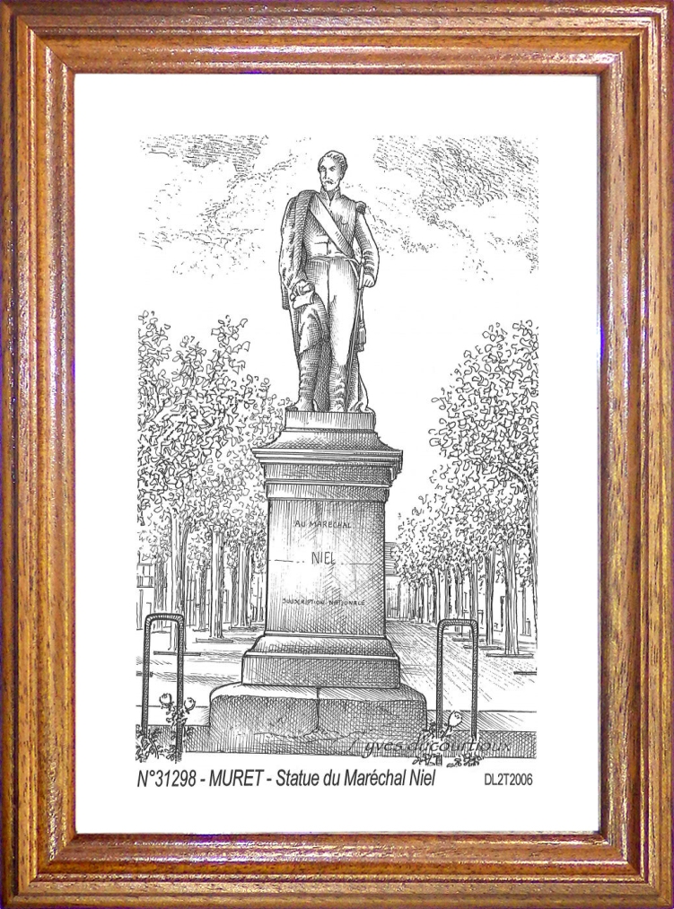 N 31298 - MURET - statue du marchal Niel