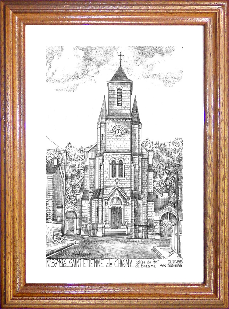 N 37196 - ST ETIENNE DE CHIGNY - glise du pont de bresme