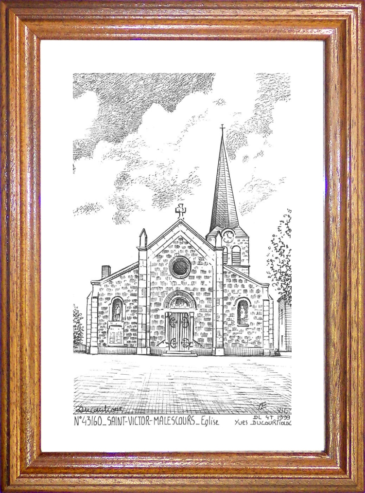 N 43160 - ST VICTOR MALESCOURS - glise