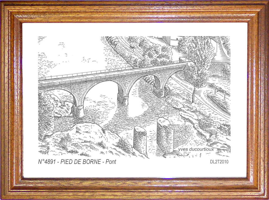 N 48091 - PIED DE BORNE - pont