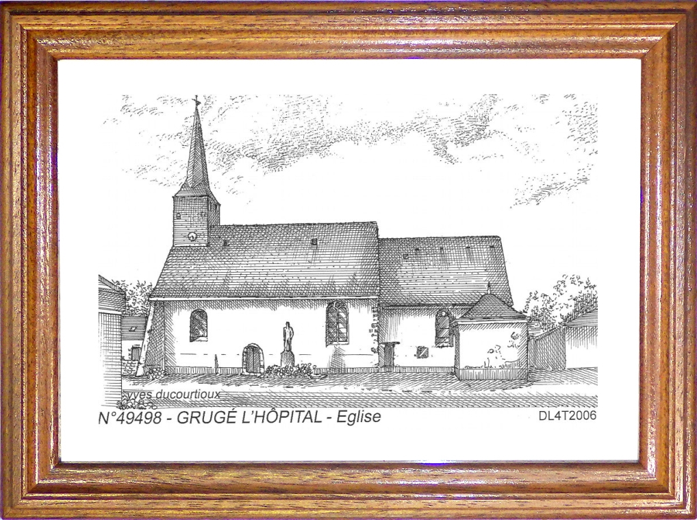 N 49498 - GRUGE L HOPITAL - église