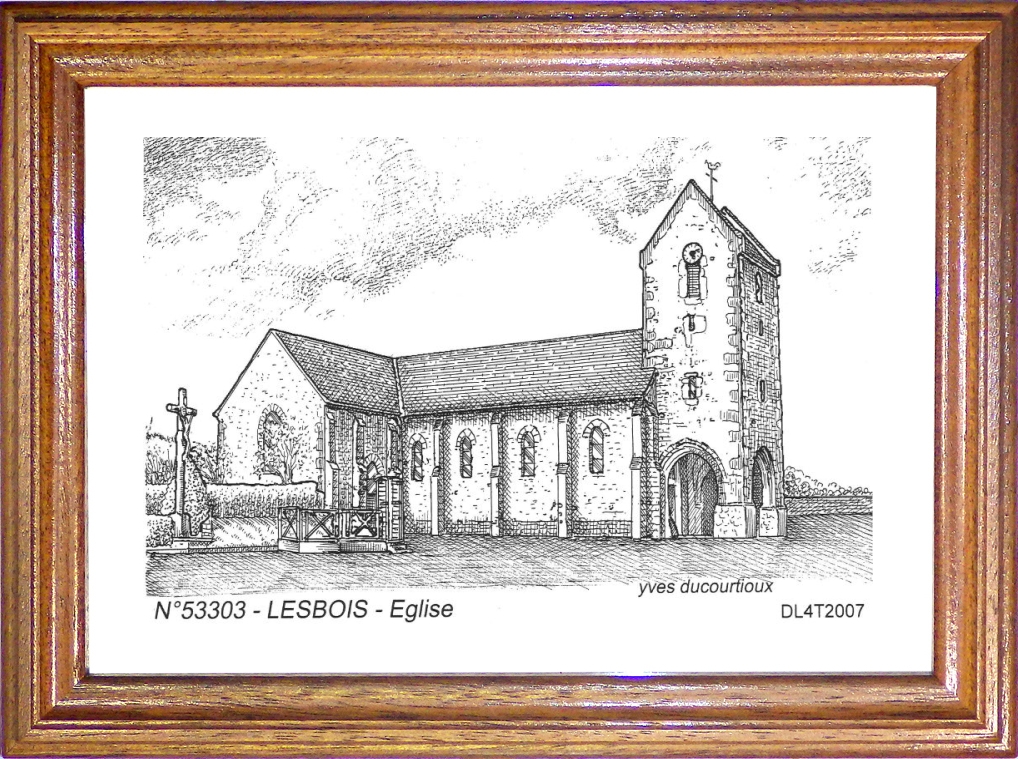 N 53303 - LESBOIS - église