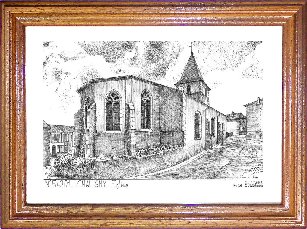 N 54201 - CHALIGNY - glise