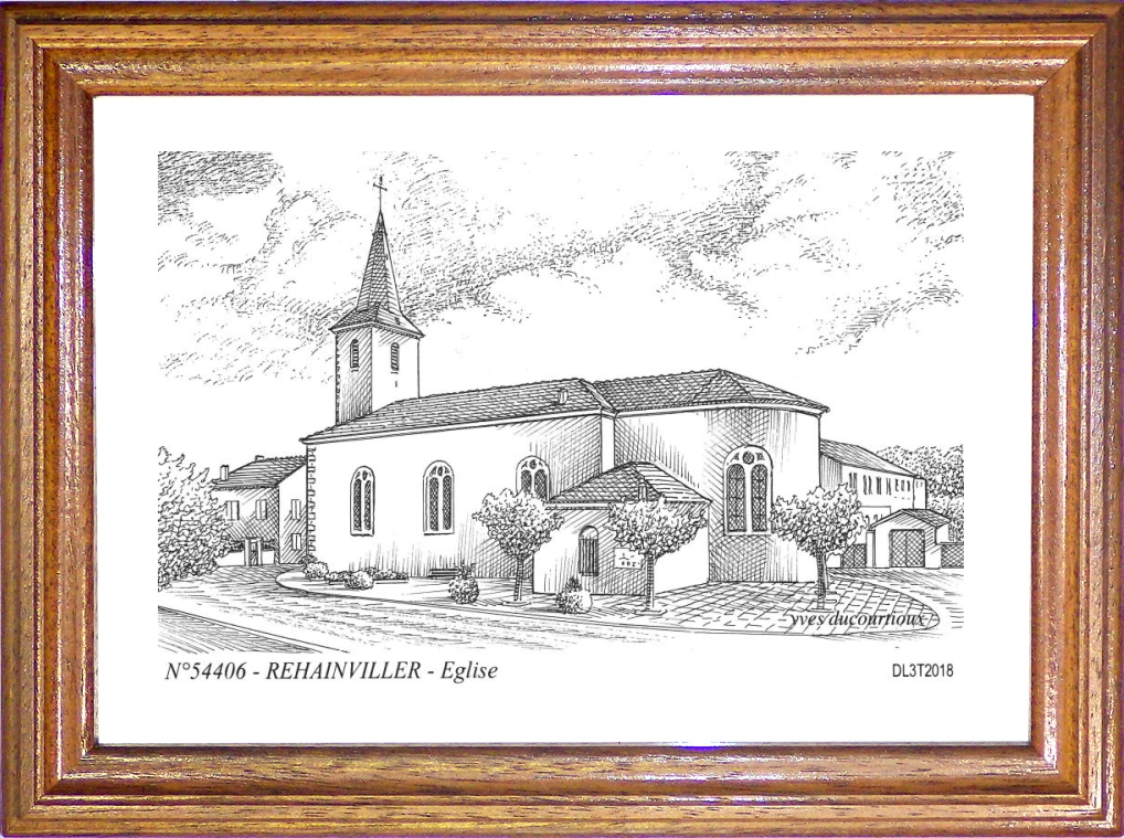 N 54406 - REHAINVILLER - glise