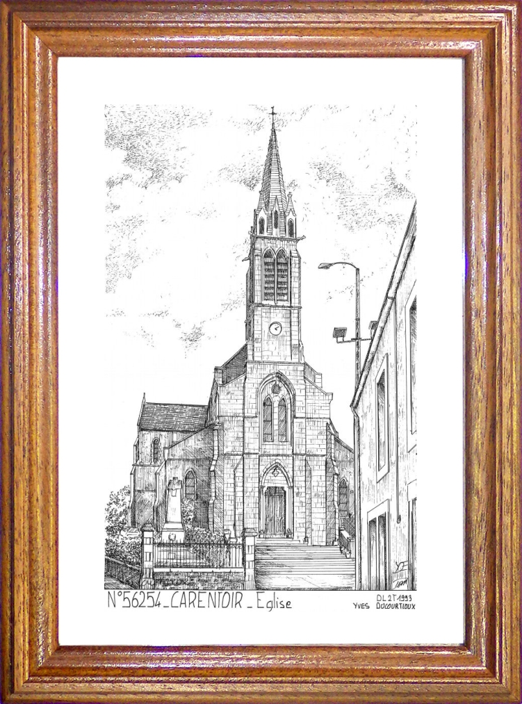 N 56254 - CARENTOIR - glise