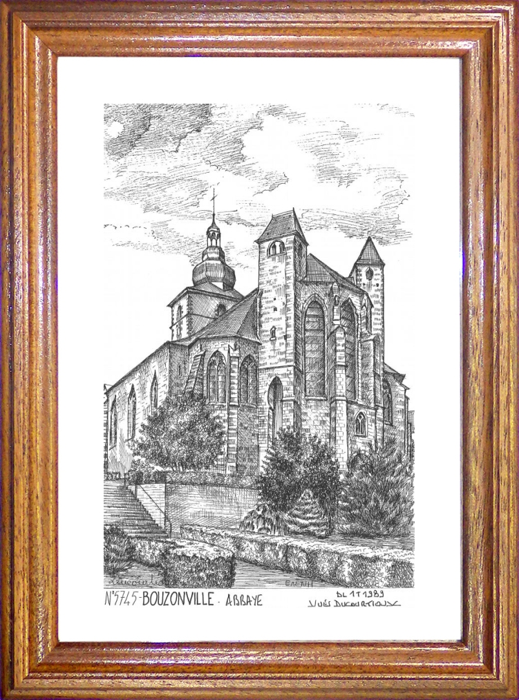 N 57045 - BOUZONVILLE - abbaye