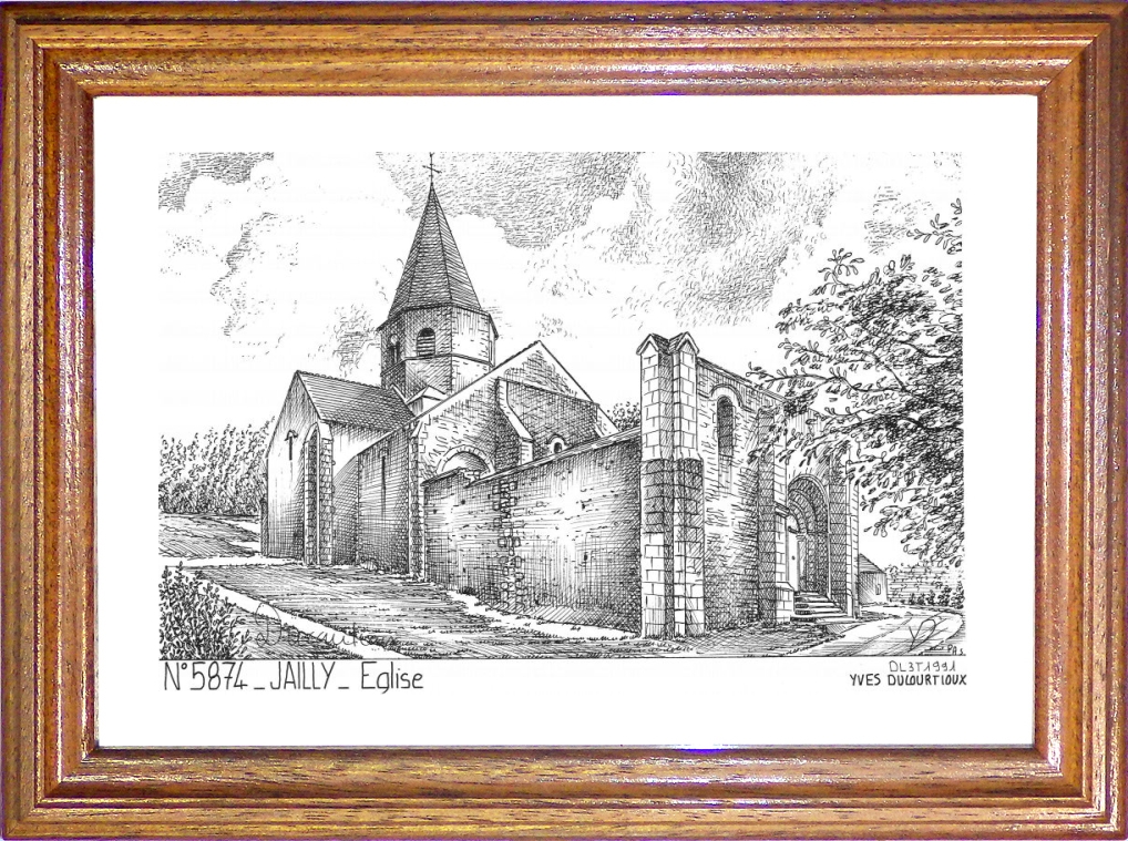 N 58074 - JAILLY - glise