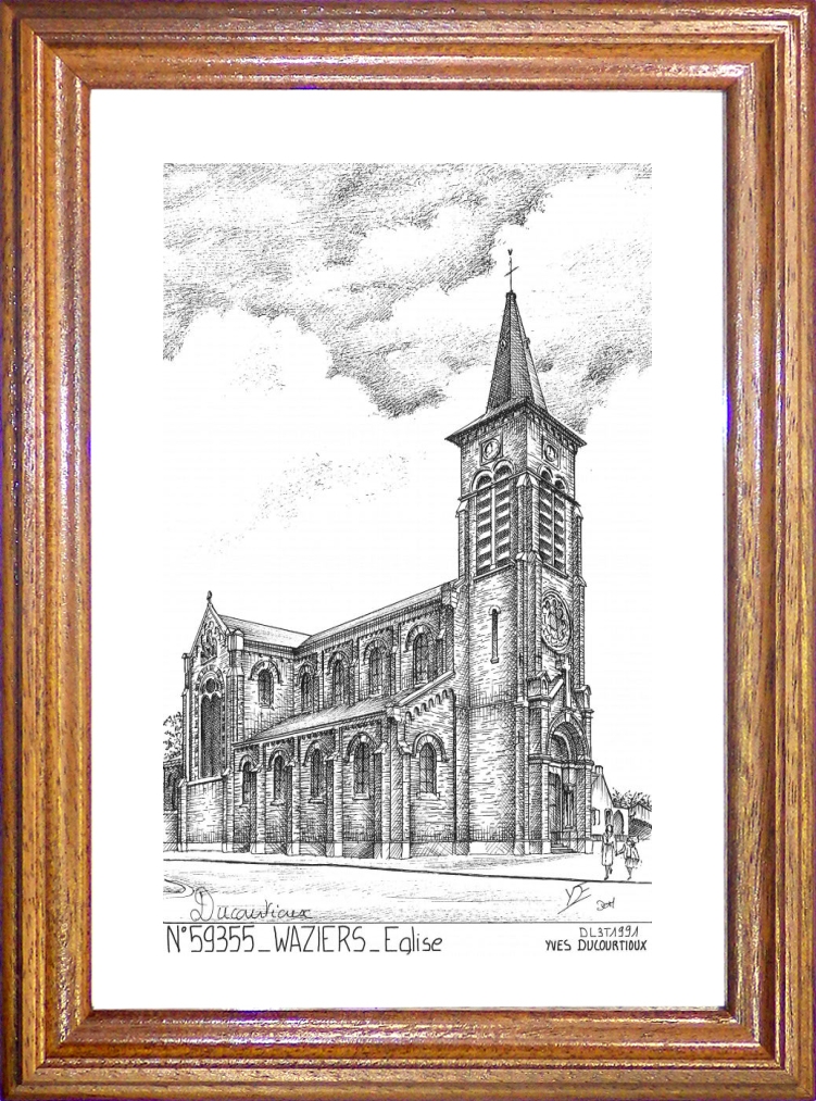 N 59355 - WAZIERS - glise