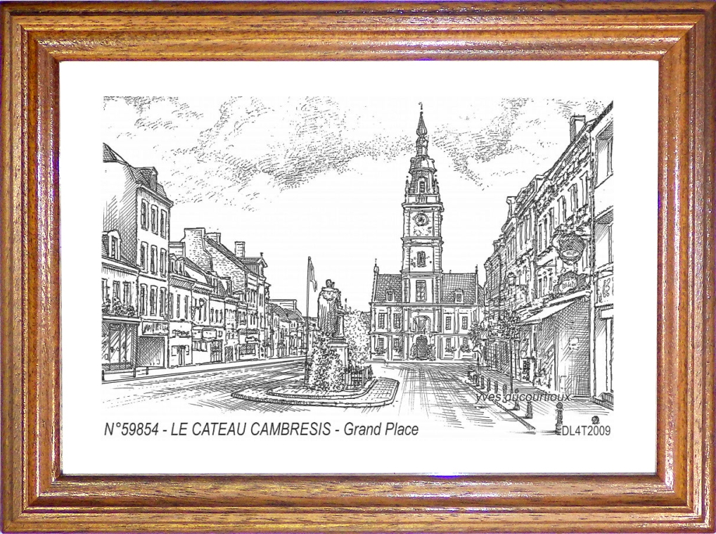 N 59854 - LE CATEAU CAMBRESIS - grand place