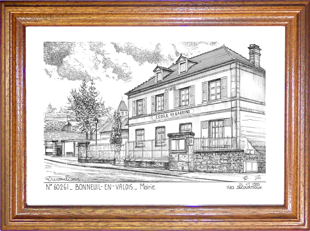 N 60261 - BONNEUIL EN VALOIS - mairie