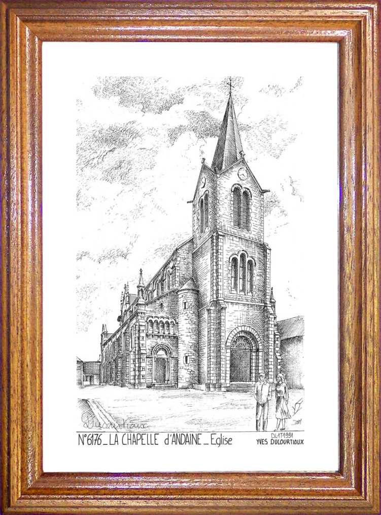 N 61076 - LA CHAPELLE D ANDAINE - église