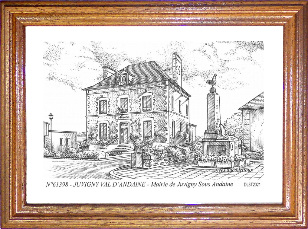 N 61398 - JUVIGNY VAL D ANDAINE - mairie de juvigny sous andaine