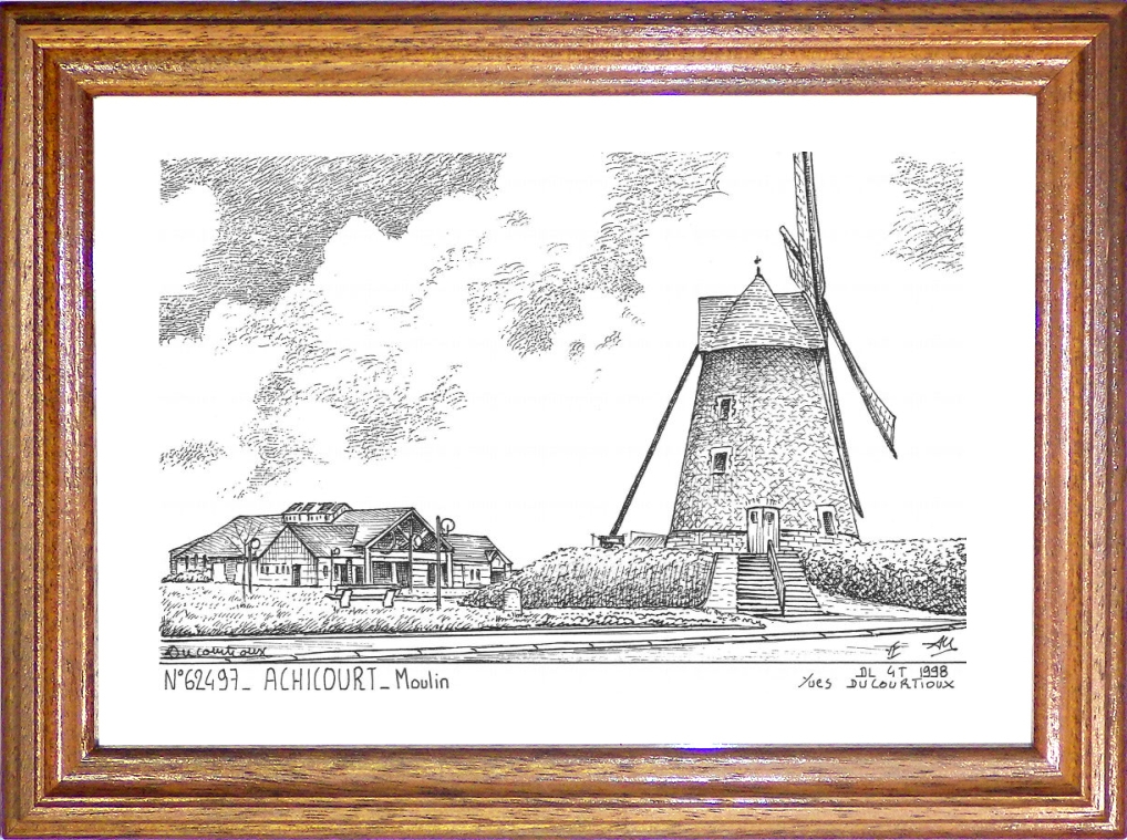 N 62497 - ACHICOURT - moulin