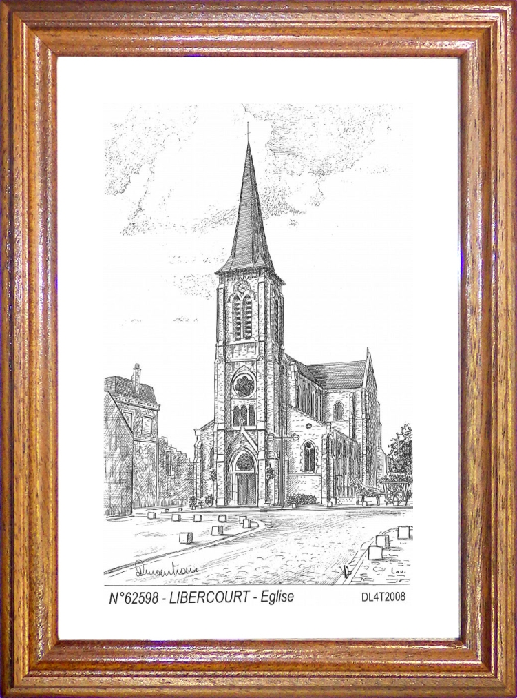 N 62598 - LIBERCOURT - glise