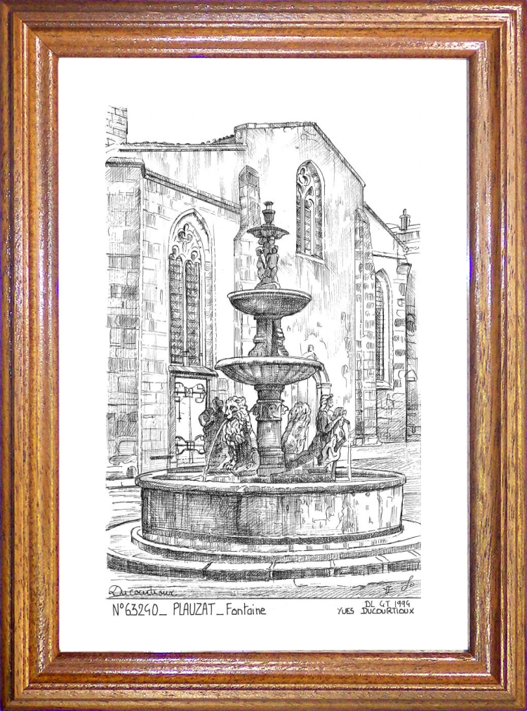 N 63240 - PLAUZAT - fontaine