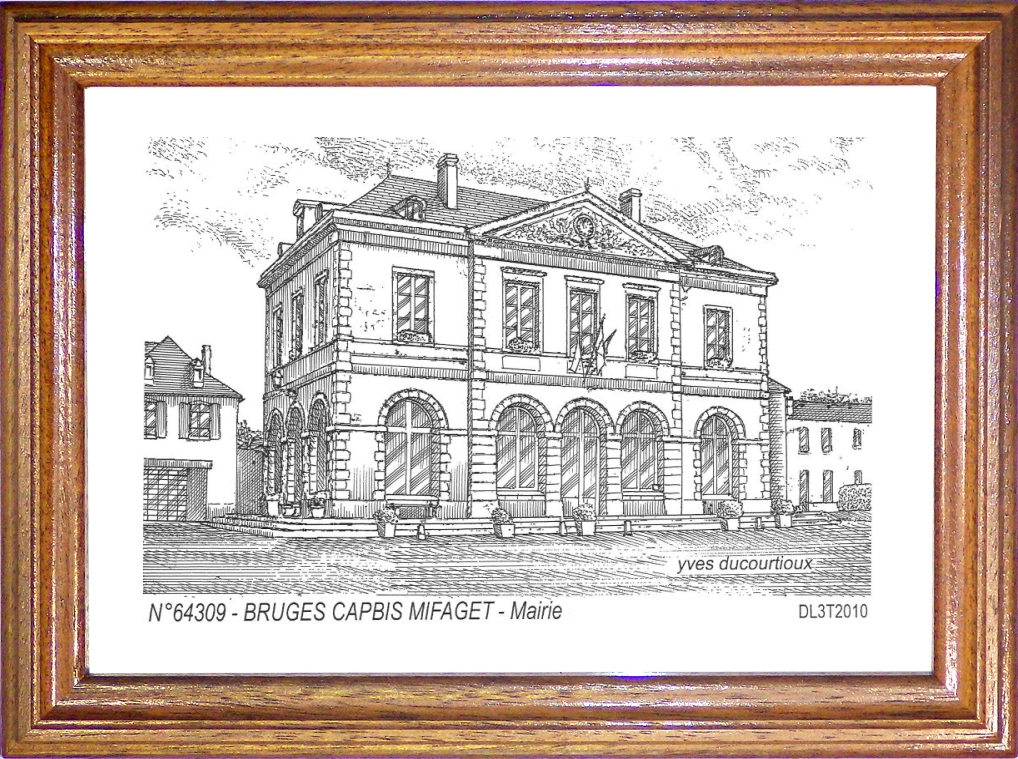N 64309 - BRUGES CAPBIS MIFAGET - mairie