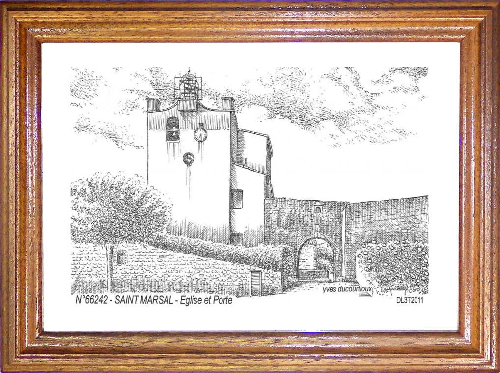 N 66242 - ST MARSAL - glise et porte