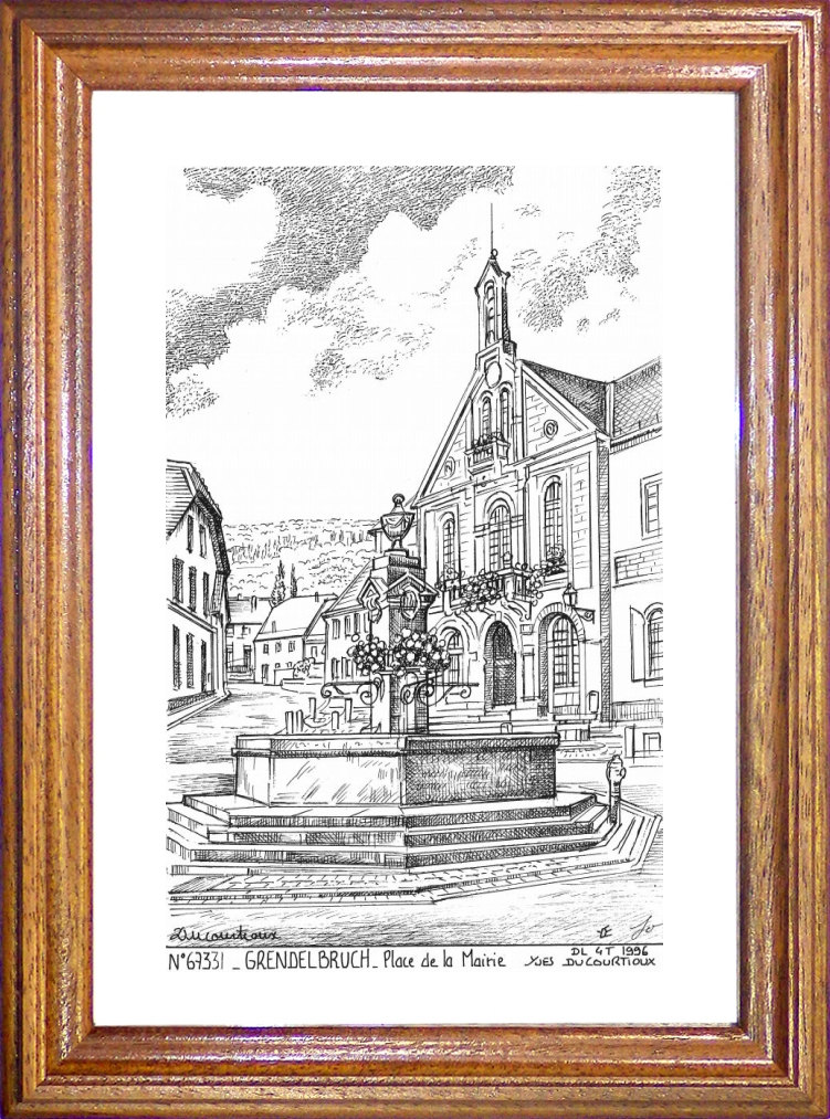 N 67331 - GRENDELBRUCH - place de la mairie