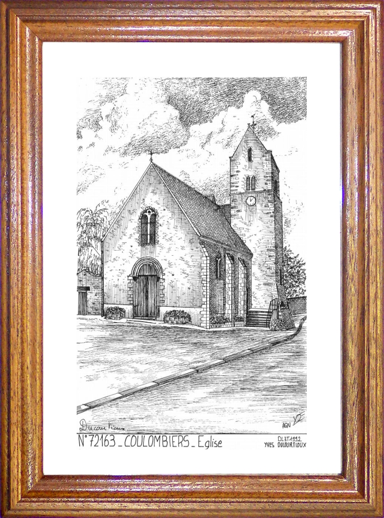 N 72163 - COULOMBIERS - glise