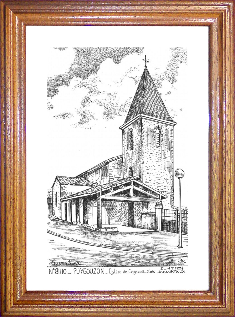 N 81110 - PUYGOUZON - glise de creyssens